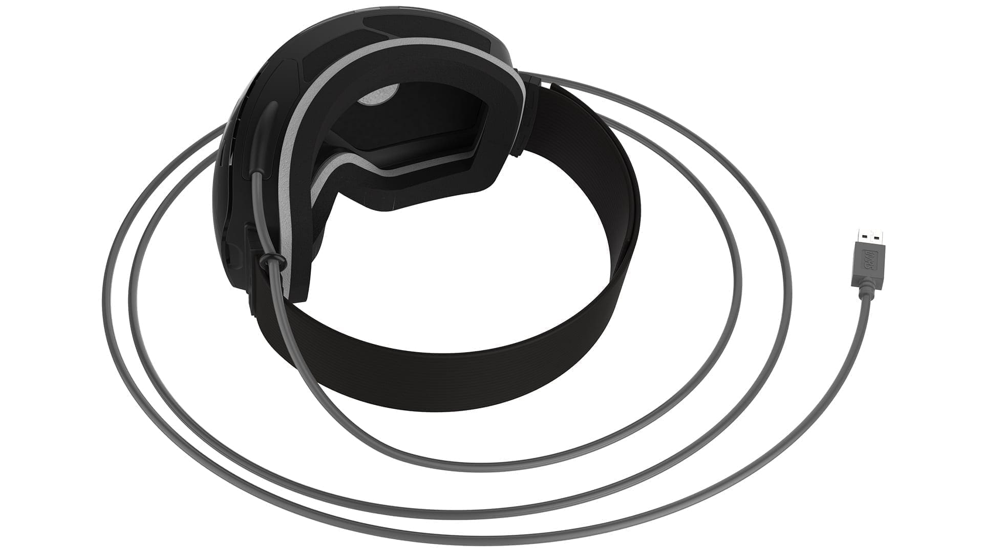 A pair of headphones with wires attached to them.