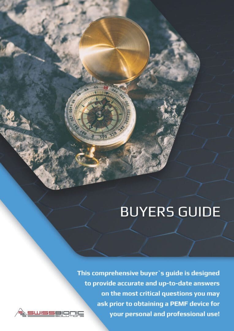 A buyers guide cover with compass and other items.