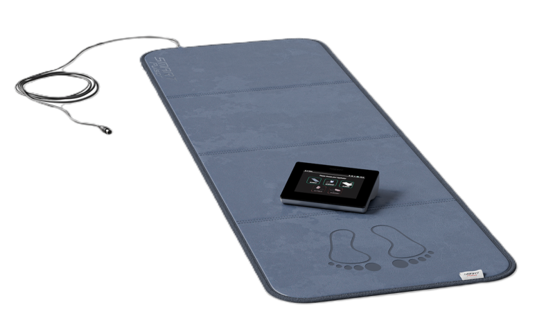 Smart Pulser Basic Set - grey vinyl mat, control unit, and power plug in.