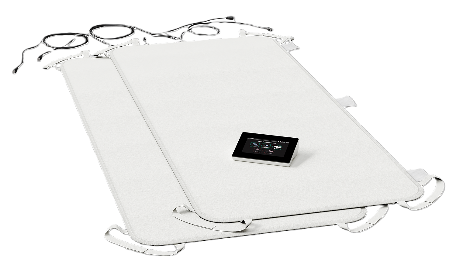 Smart Pulser Duo Sleep Set, S Beds Covered with White Fabric comes with control unit and power plug